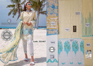 Zainab Chottani Luxury Lawn Collection Yellow 3Pcs