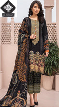 Load image into Gallery viewer, Lawn Embroidered Suit With Chiffon Printed Dupatta and Embroidered Trouser
