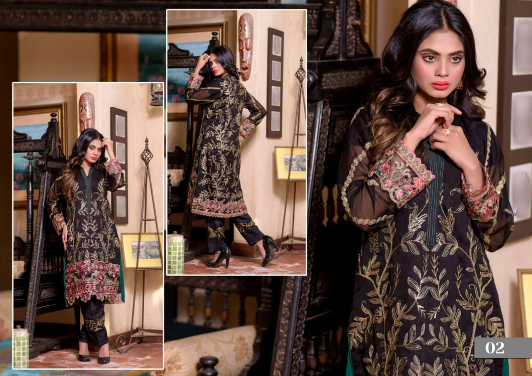 AK-LF20-V1-02 Al-Khadija Luxury Formal Collection Vol-1 - 2020