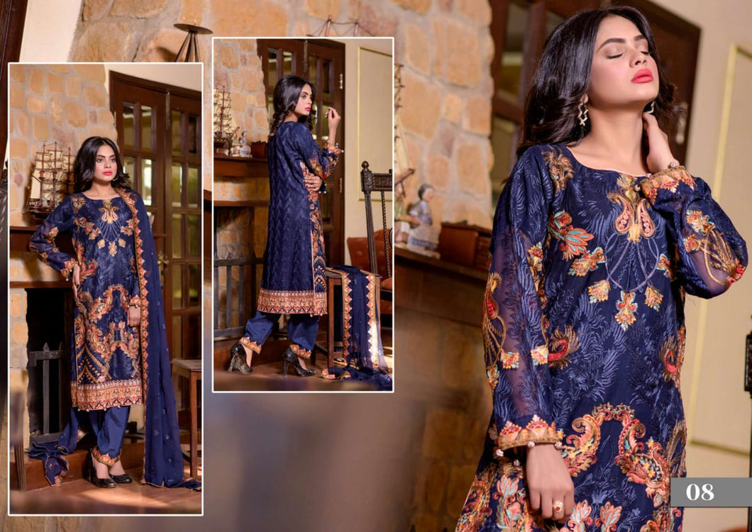 AK-LF20-V1-08 Al-Khadija Luxury Formal Collection Vol-1 - 2020