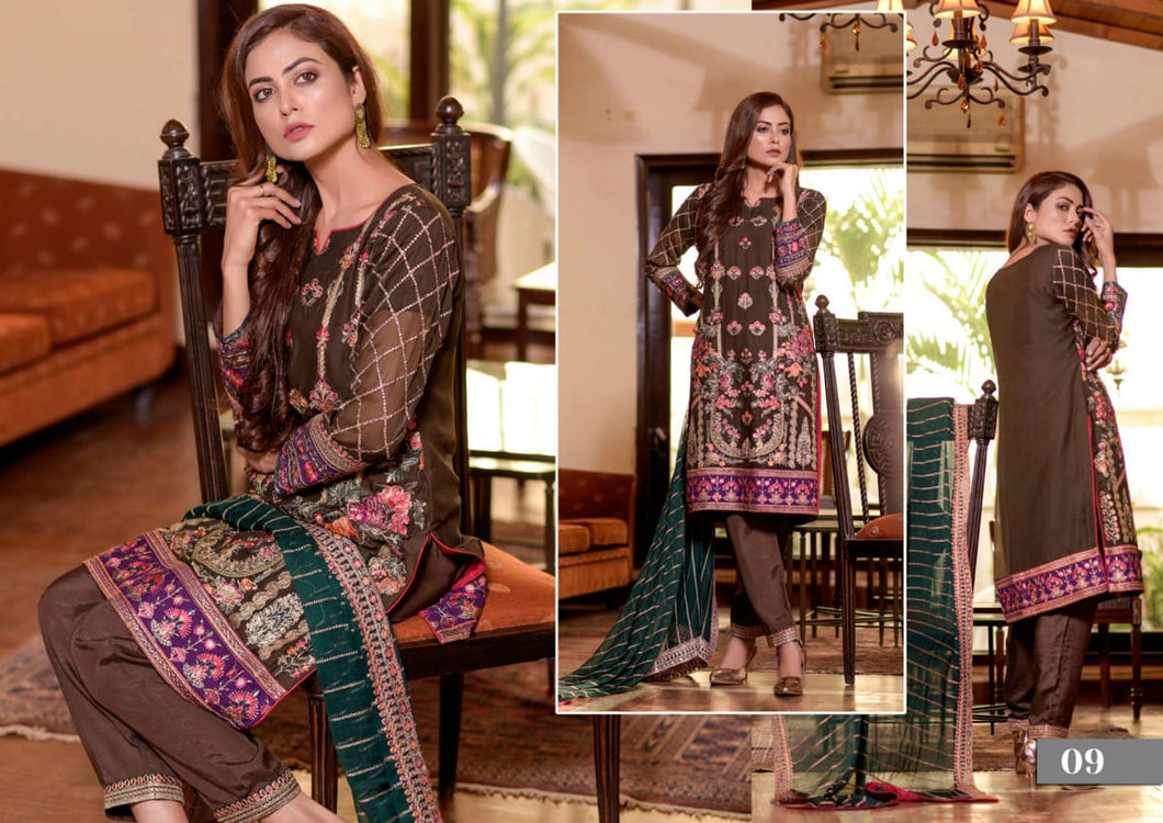 AK-LF20-V1-09 Al-Khadija Luxury Formal Collection Vol-1 - 2020